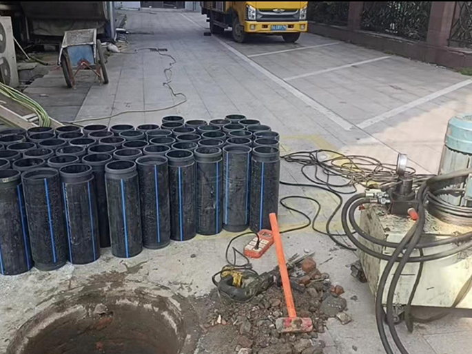 滁州PE置换管厂家 DN315置换管 非开挖管短管置换